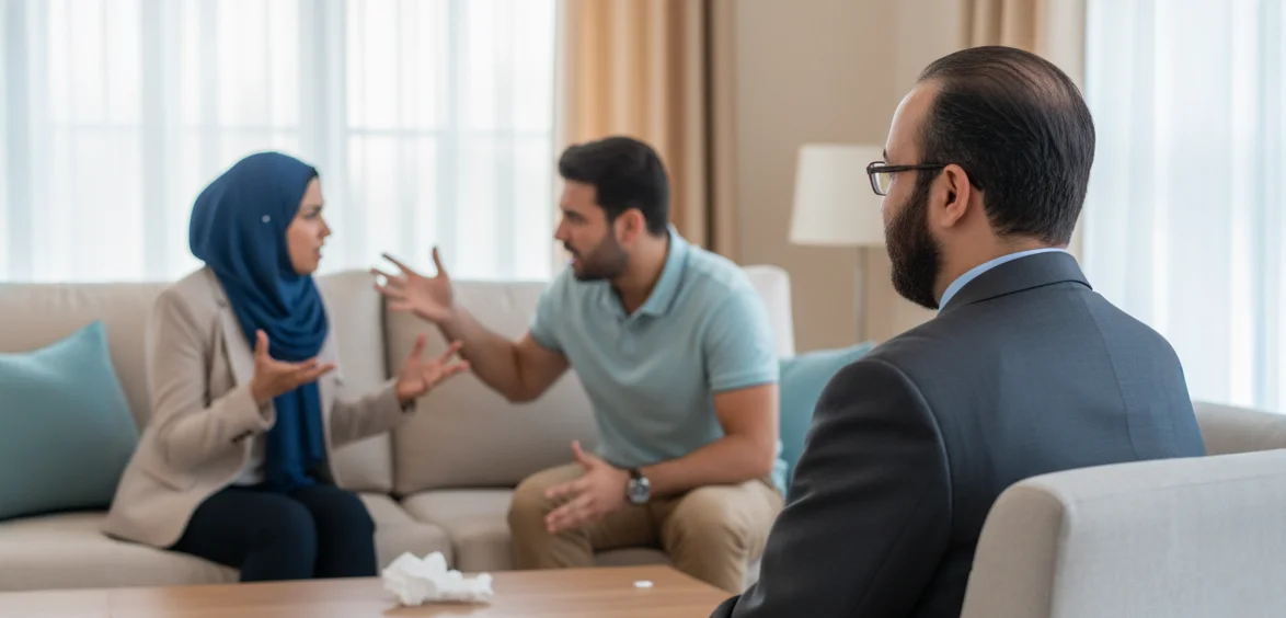 التعامل مع المشكلات الزوجية بمهنية