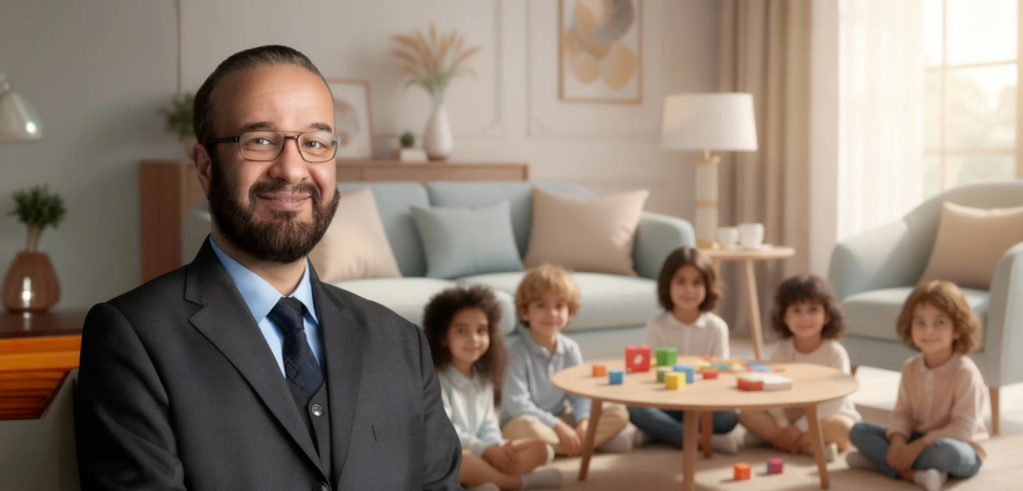 أطفال مطمئنون